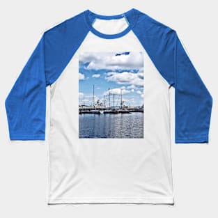 Philadelphia PA - Boat Basin at Penn's Landing Baseball T-Shirt